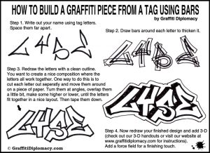 how to draw graffiti for beginners