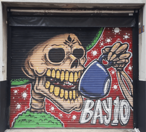 Graffiti on Rolling Door - Bay10